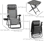 Outsunny Zero Gravity Chair Set - Image 5