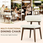 Dining Chairs Set of 2, Modern Upholstered Dining Chairs, Wooden Kitchen Chairs - Image 6