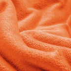 BEDELITE Fleece Blanket Soft Fall Oversized Bed Blanket Orange 120"x120" | - Image 6