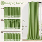 100% Blackout Curtains 84 Inch Length 2 Panels Set - Image 5