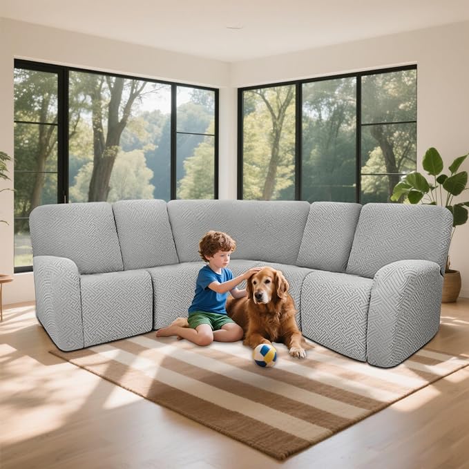 100% Waterproof Sectional Recliner Couch Covers - Image 2