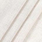 Ivory White Linen Curtains 63 Inches Long - Image 4