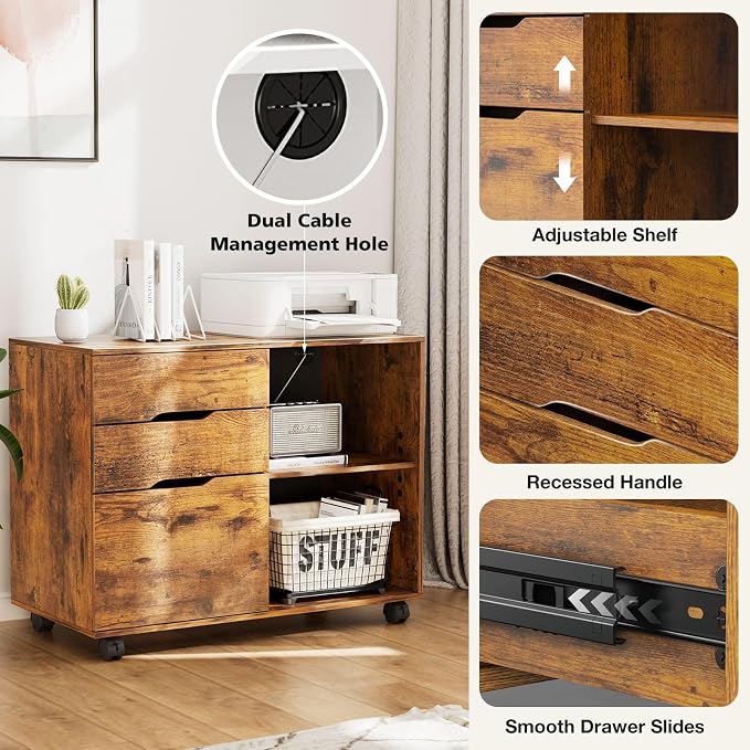 DUMOS Rolling File Cabinet - Image 5