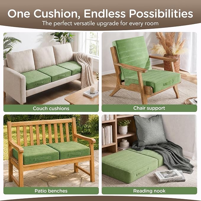 Codi Thick Replacement Couch Cushions, Upholstery Foam - Image 6