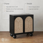 Nathan James Leah Boho TV Stand or Sideboard Cabinet - Image 4