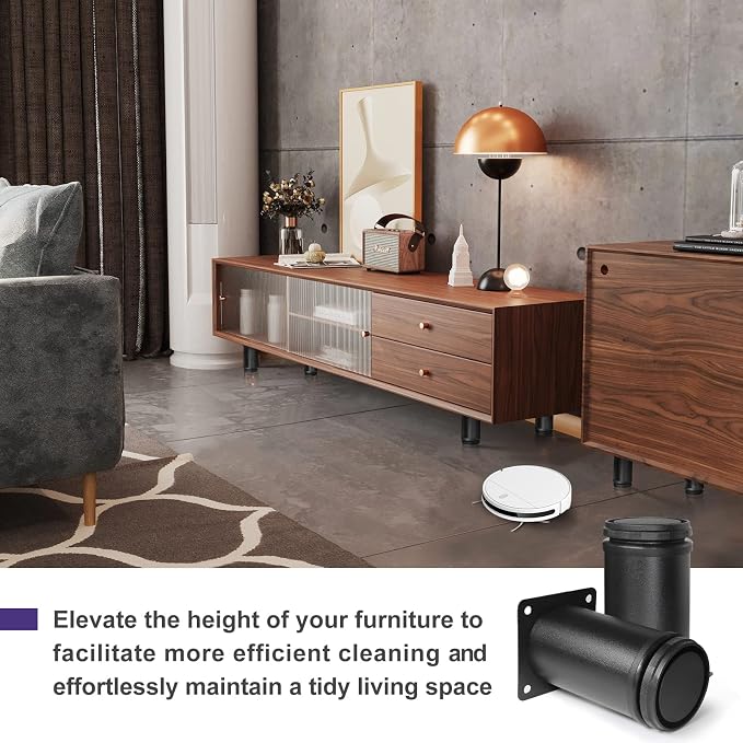 4 Inch Metal Furniture Legs Stainless Steel Adjustable Legs Black Metal Legs - Image 4