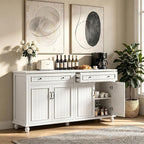 Scurrty Sideboard Buffet Cabinet, Vintage Coffee Bar Cabinets - Image 3