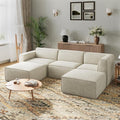 Novilla 109" Modular Sectional Sofa, No Assembly Cloud Sectional Couch by Novilla