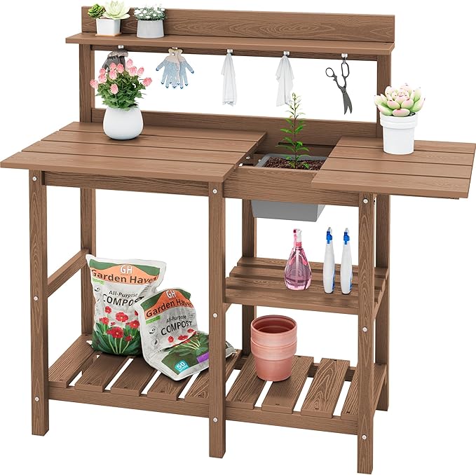 SERWALL Outdoor Potting Bench by SERWALL