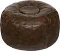 Thgonwid Unstuffed Moroccan Storage Pouf Foot Stool Ottoman Seat Handmade Faux by Thgonwid