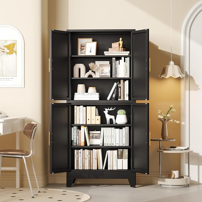 GAIOUS 75.2" Tall Metal Pantry Cabinet, Storage Cabinets - Image 6