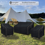 Outdoor Swivel Lounge Chair Cover 2 Pack, 35 W x 37 D x 38.5 H inches, 100% - Image 6