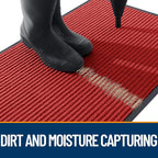 OLANLY Front Door Mat 59x34, Waterproof Heavy-Duty Indoor Outdoor Doormat | Red - Image 5