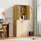 Cozy Castle Kitchen Pantry Cabinet, Freestanding Food Storage Organizer - Image 7