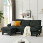 Sectional Sofa Couch for Living Room, Deep 3-Seater L Shaped Couches by PingLiangHome