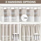 MIULEE 100% Blackout Linen Curtains - Image 5