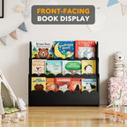 SpaceAid 3-Tier Scalloped Bookshelf, Montessori Bookcase - Image 5