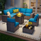 9 Piece Outdoor Patio Furniture Set by Olimix