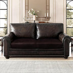 ANARACHON Leather Look Couch Cushion Covers Sofa Seat Slipcovers Sets Couches - Image 2