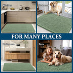 OLANLY Dog Door Mat for Muddy Paws 59x20, Super Absorbent Chenille Mud Mat | - Image 8