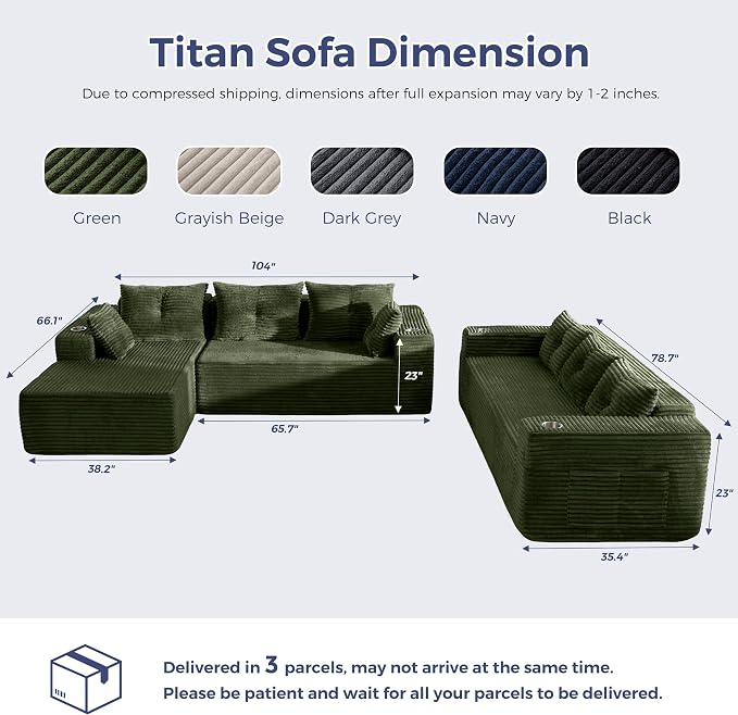 MAXYOYO Modular Sectional Couch - Image 2