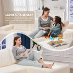 Hobestluk Modular Sectional Sofa Couches L-Shape Couch 3 Seat Modular Sofa - Image 4