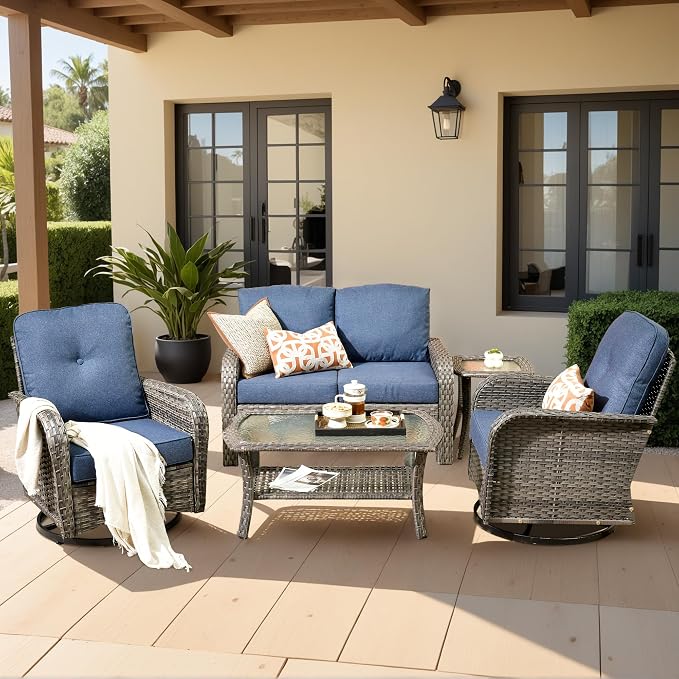Weaxty Wicker Patio Furniture Set by Eco-ChicLivingBeautifullyAffordable