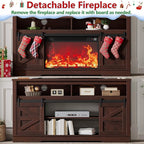 JUMMICO Fireplace TV Stand for 65+ Inch TV - Image 7