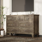 IDEALHOUSE 7 Drawer Dresser, Large Wooden Storage Chest of Drawers by IDEALHOUSE