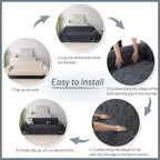 MYSKY HOME Loveseat Cover Navy Couch Cover Sectional Couch Covers - Image 7