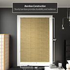 Red Lantern Burnt Bamboo Cordless Window Shade - Image 2