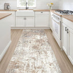 LOONGRUG Runner Rug 2x5 Machine Washable Non-Slip Kitchen Neutral Rug | Modern by LOONGRUG