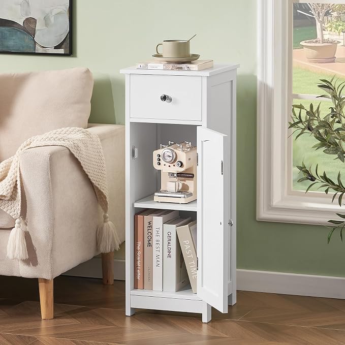 Iwell Bathroom Floor Cabinet, Small Bathroom Storage Cabinet - Image 5