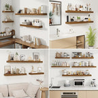 fuqing Floating Shelves for Wall, Wall Mounted Wood Floating Shelf - Image 7