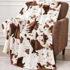 Edenleaf Cow Print Blanket, Ultra Cozy Cow Throw Blanket by Edenleaf