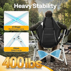 VIVOHOME Hammock Camping Chair, Portable Outdoor Swinging Rocking Chairs - Image 6