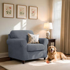 SUBRTEX 3 Pieces Stretch Sofa Slipcover Sets Couch Cover Sets Backrest Cushion - Image 2
