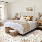 Orange Red 8x10 Washable Area Rugs - Image 7