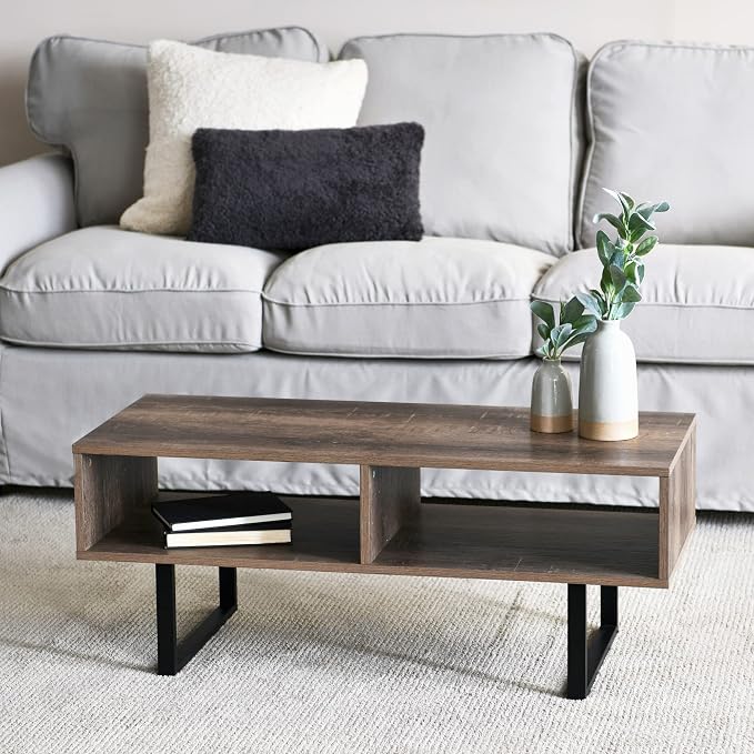 Household Essentials Jamestown TV Stand Coffee Table - Image 2