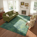 8x10 Green Washable Area Rugs for Living Room, Dining Room, Playroom | Ultra by Lbris