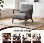 Mid Century Accent Chair, Comfy Arm Chair - Image 7
