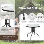 Vongrasig 6 Pieces Folding Patio Dining Set, All Weather Small Metal Outdoor - Image 5