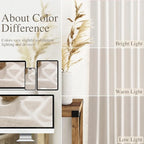 Beige Linen Curtains for Kitchen Windows Over Sink - Image 3