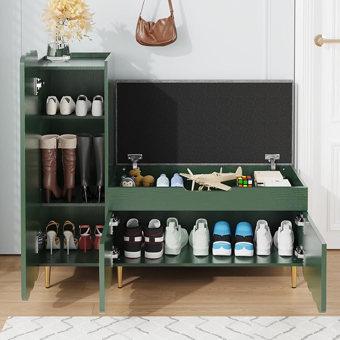 3More Shoe Organizer Cabinet, Entryway Bench - Image 7