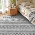 cotiled 8x8 Round Rug 8ft Circle Living Room Boho Area Rugs | Solve Modern - Image 7