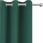 Green Blackout Curtains 34 x 84 Inch Length/Set of 2 Curtain Panels/Thermal - Image 7