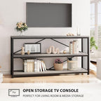 LVB Long Console Table with Storage, Farmhouse Rustic Skinny Entryway Table - Image 9
