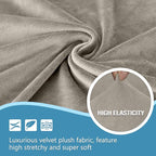 HDCAXKJ Corner Sectional Couch Covers Velvet Stretch L Shape Sofa Cover Soft - Image 3