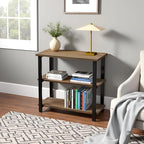 Alaterre Furniture Pomona Living Room 3-Tier Solid Wood Under-Window Bookshelf - Image 2