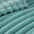 Exclusivo Mezcla Striped Twin Size Fleece Blanket - Image 4